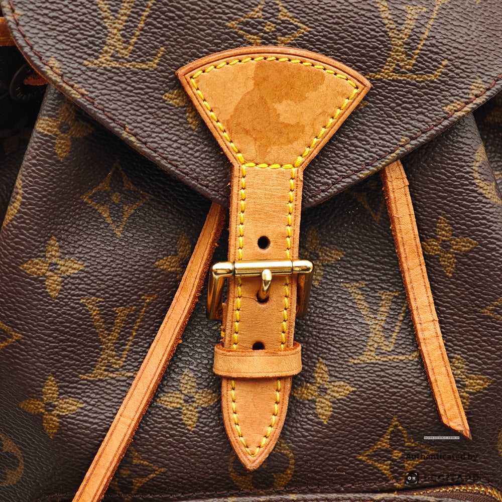 LOUIS VUITTON Montsouris MM Monogram Canvas Brown Backpack 【ImportFeeFREE】