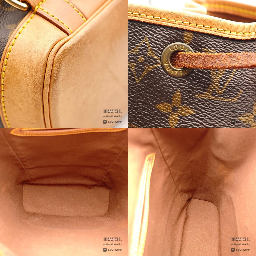 LOUIS VUITTON Montsouris MM Monogram Canvas Brown Backpack 【ImportFeeFREE】