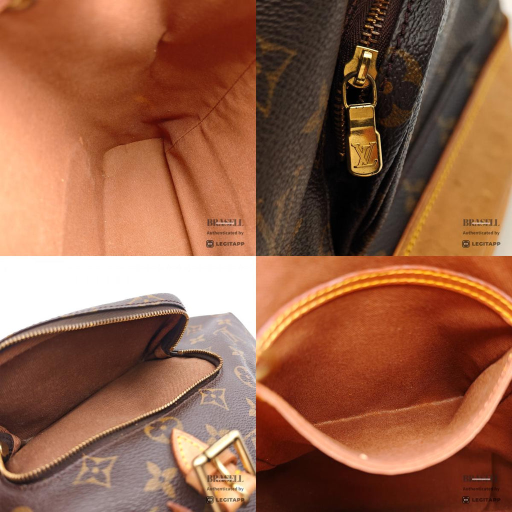 LOUIS VUITTON Montsouris MM Monogram Canvas Brown Backpack 【ImportFeeFREE】