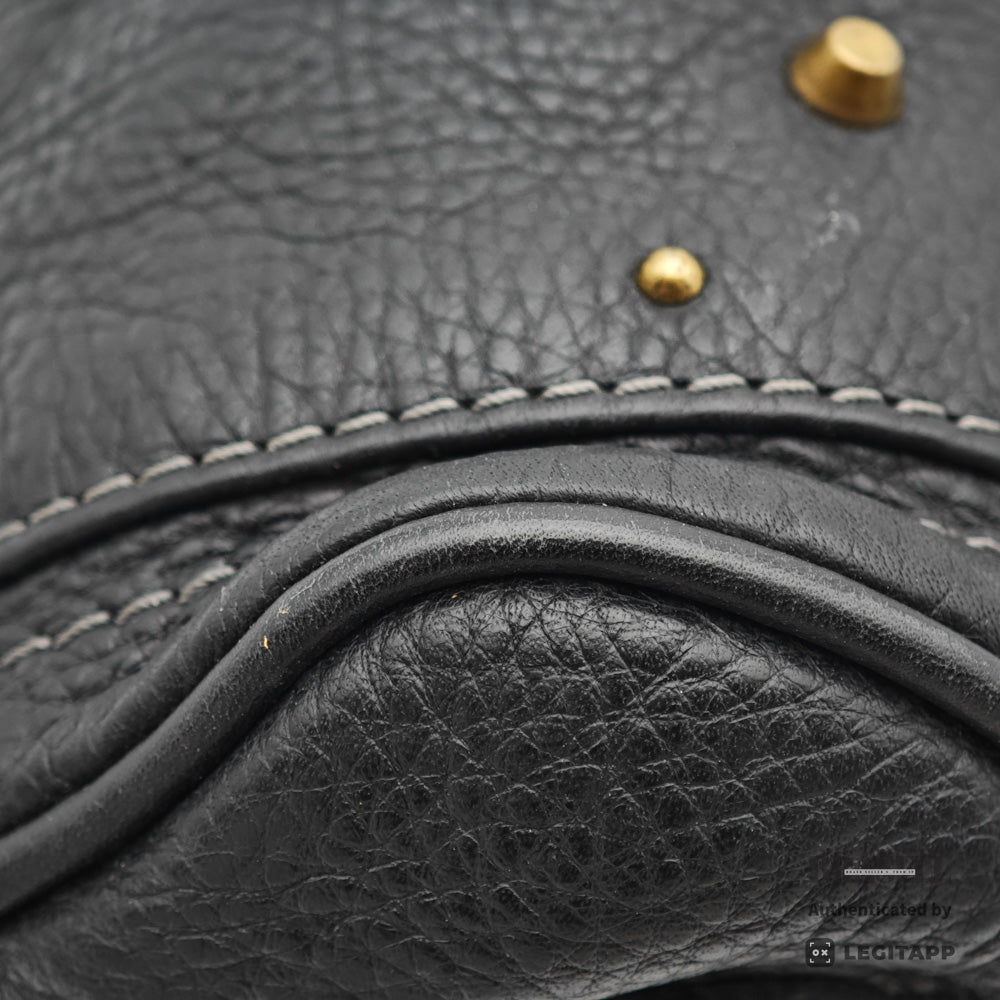 Chloe Paddington Handbag Women's Black Leather 【ImportFeeFREE】