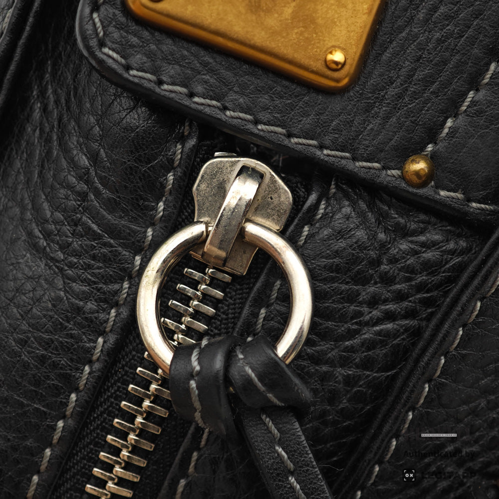 Chloe Paddington Handbag Women's Black Leather 【ImportFeeFREE】