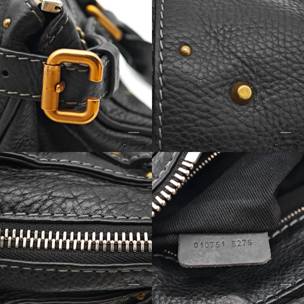 Chloe Paddington Handbag Women's Black Leather 【ImportFeeFREE】