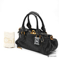 Chloe Paddington Handbag Women's Black Leather 【ImportFeeFREE】
