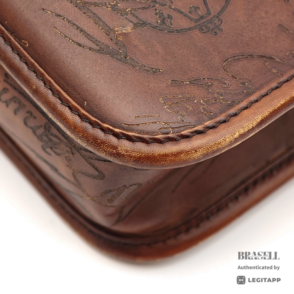 Berluti Un Jour Business Bag Brown Leather【ImportFeeFREE】
