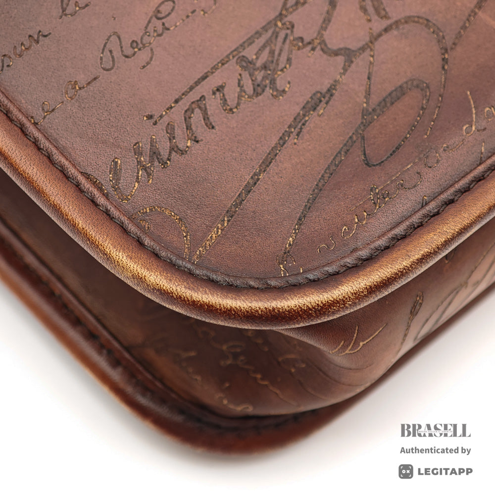 Berluti Un Jour Business Bag Brown Leather【ImportFeeFREE】