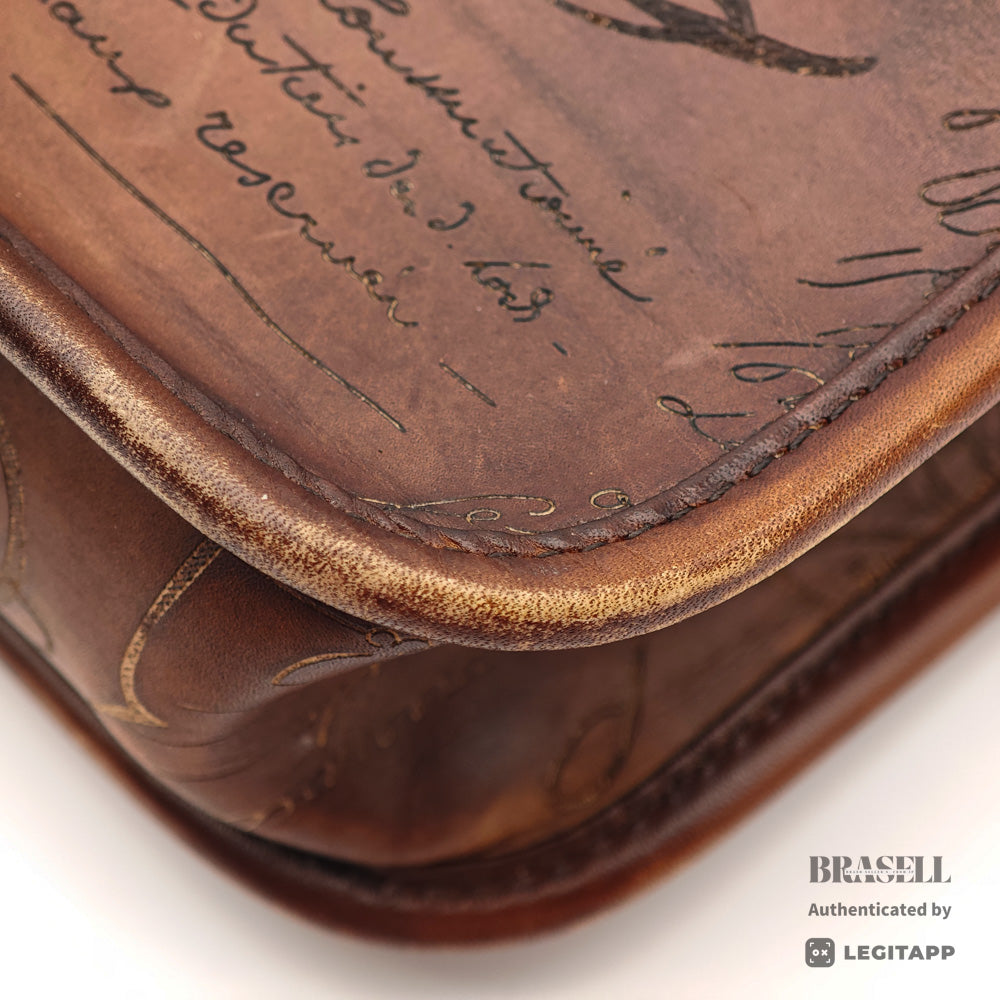 Berluti Un Jour Business Bag Brown Leather【ImportFeeFREE】