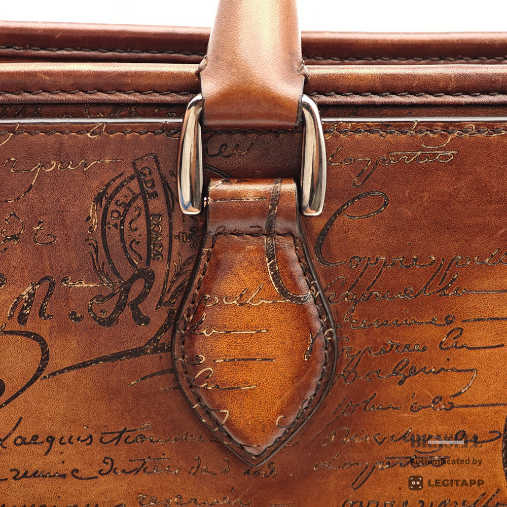 Berluti Un Jour Business Bag Brown Leather【ImportFeeFREE】