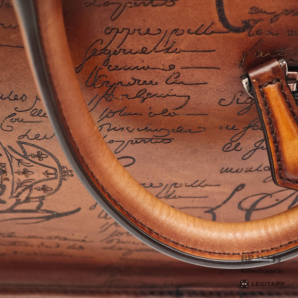 Berluti Un Jour Business Bag Brown Leather【ImportFeeFREE】