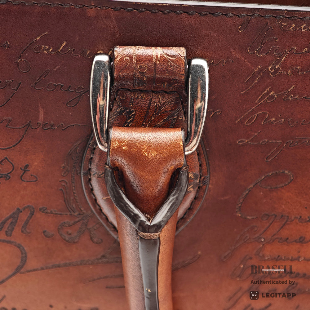 Berluti Un Jour Business Bag Brown Leather【ImportFeeFREE】
