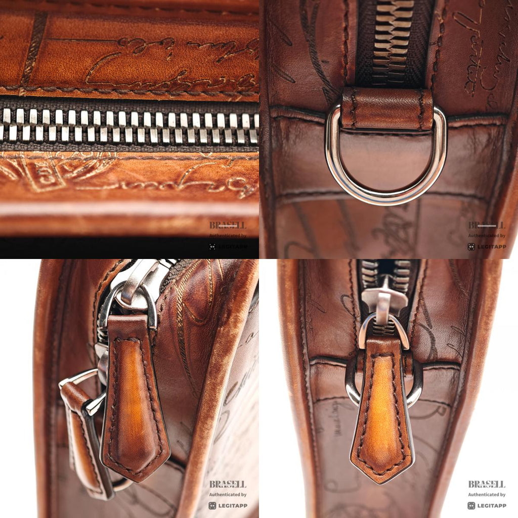 Berluti Un Jour Business Bag Brown Leather【ImportFeeFREE】