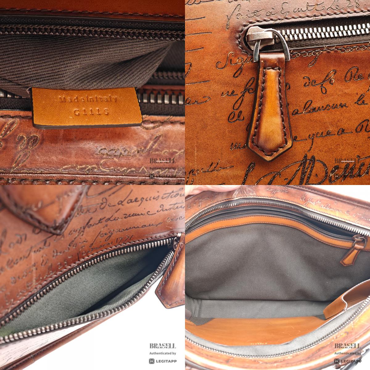 Berluti Un Jour Business Bag Brown Leather【ImportFeeFREE】