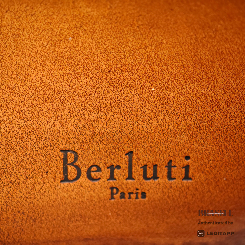 Berluti Itauba Calligraphy Long Wallet Brown Leather【ImportFeeFREE】