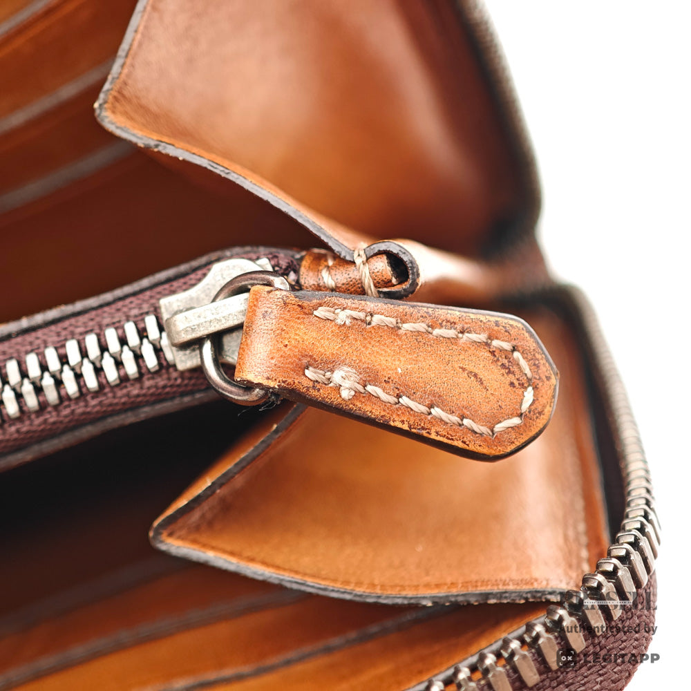 Berluti Itauba Calligraphy Long Wallet Brown Leather【ImportFeeFREE】