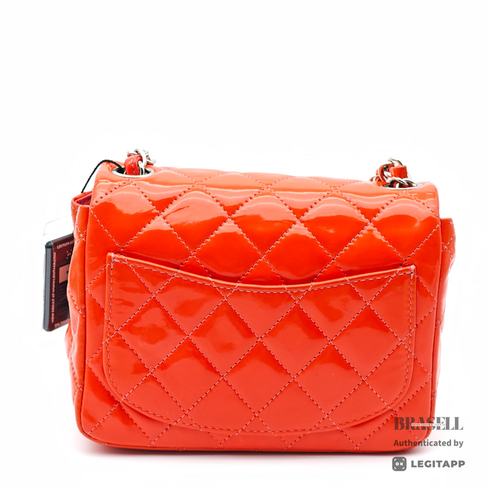 Chanel Mini Matelasse Chain Shoulder Bag Patent Leather Red【ImportFeeFREE】