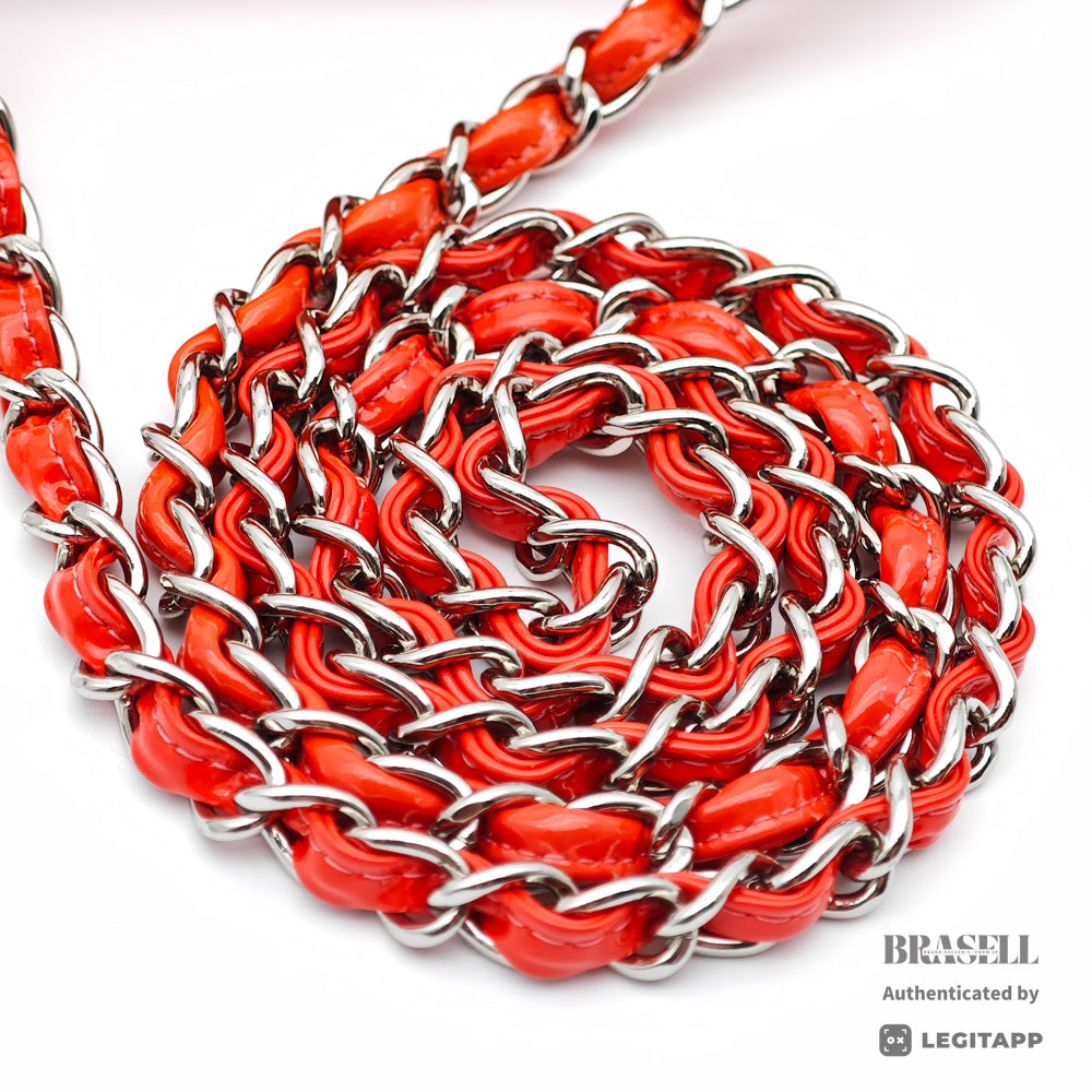 Chanel Mini Matelasse Chain Shoulder Bag Patent Leather Red【ImportFeeFREE】