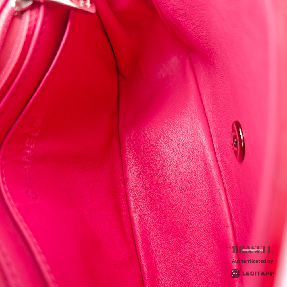Chanel Mini Matelasse Chain Shoulder Bag Patent Leather Red【ImportFeeFREE】