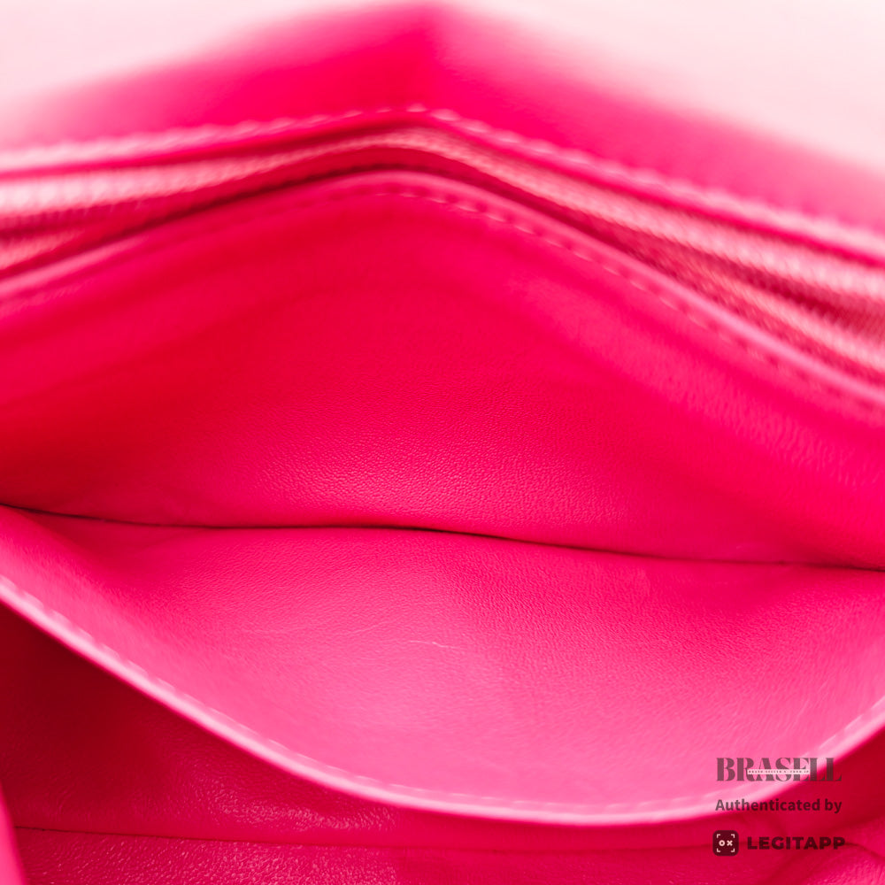 Chanel Mini Matelasse Chain Shoulder Bag Patent Leather Red【ImportFeeFREE】