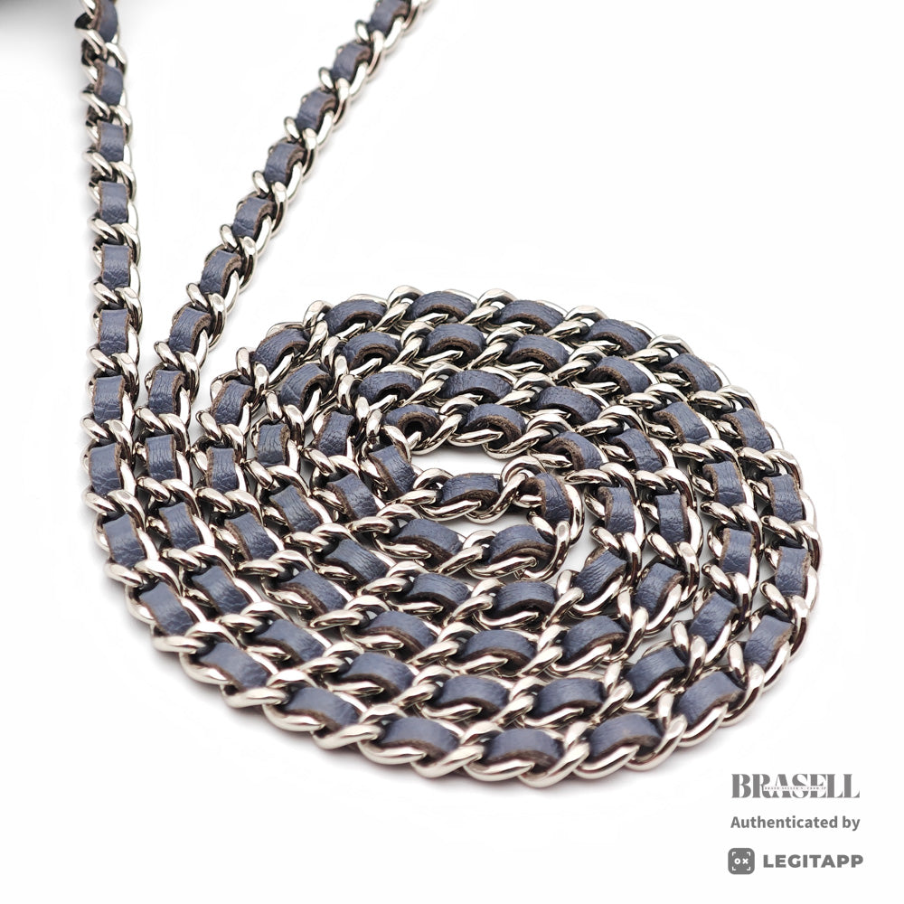 Chanel Mini Matelasse Chain Shoulder Bag Grey Lambskin【ImportFeeFREE】