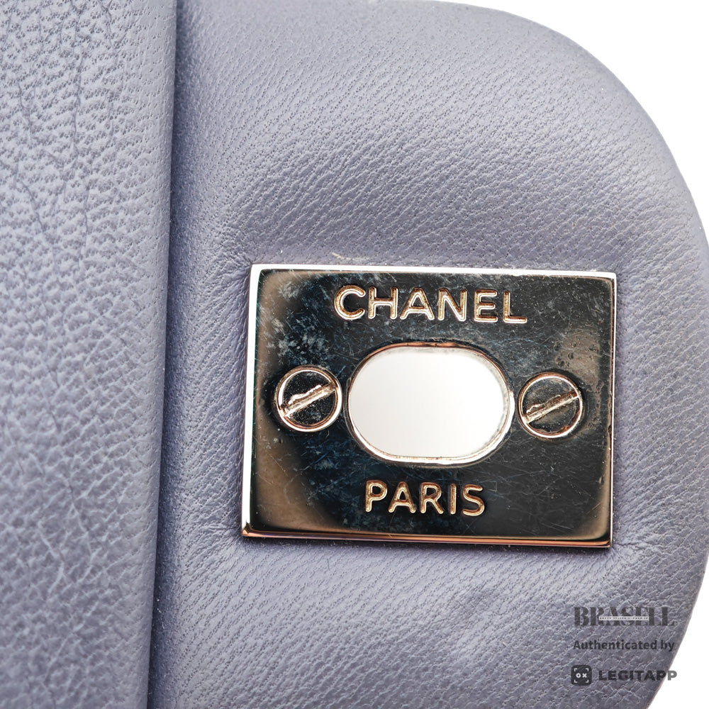 Chanel Mini Matelasse Chain Shoulder Bag Grey Lambskin【ImportFeeFREE】