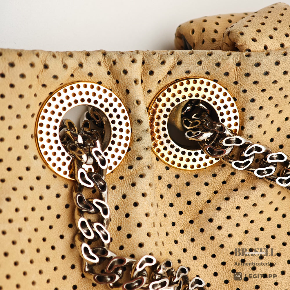 Chanel Chain Shoulder Bag Perforated Leather 【ImportFeeFREE】