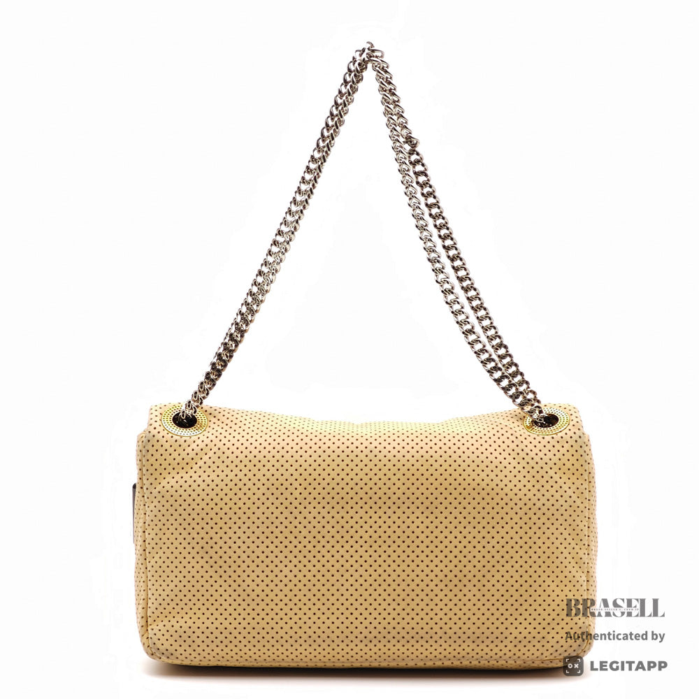 Chanel Chain Shoulder Bag Perforated Leather 【ImportFeeFREE】