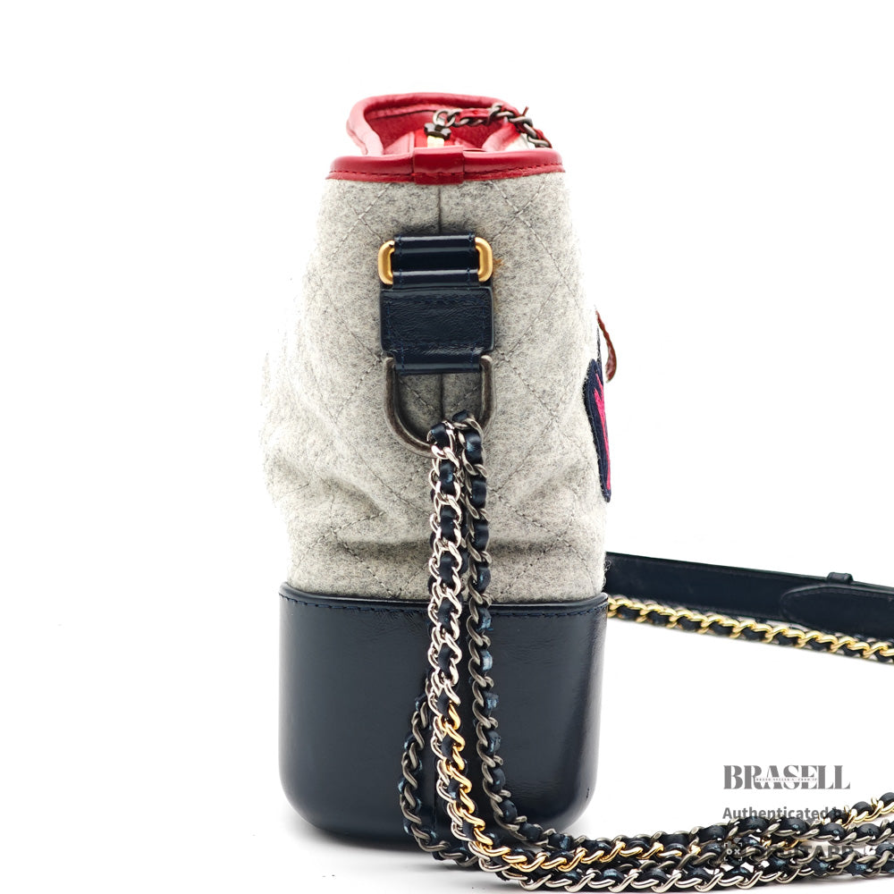 CHANEL Gabriellel Wool Leather Shoulder Bag【ImportFeeFREE】