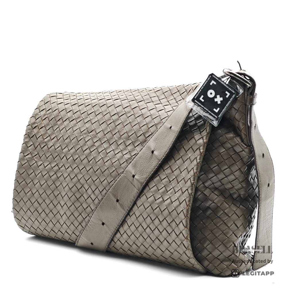 Bottega Veneta crossbody shoulder bag intrecciato leather brown【ImportFeeFREE】
