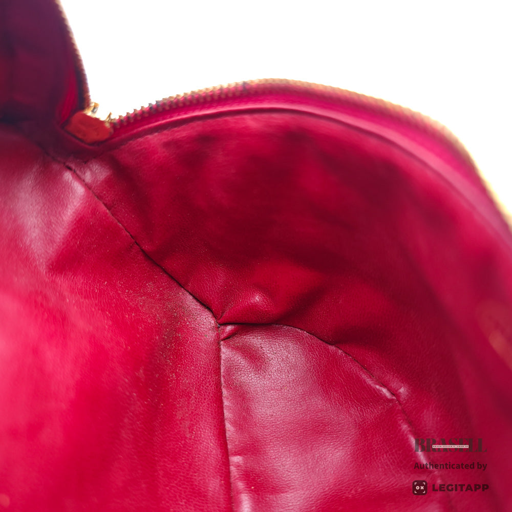 CHANEL Matelasse Quilted Lambskin Leather Red Waist Bag 【ImportFeeFREE】