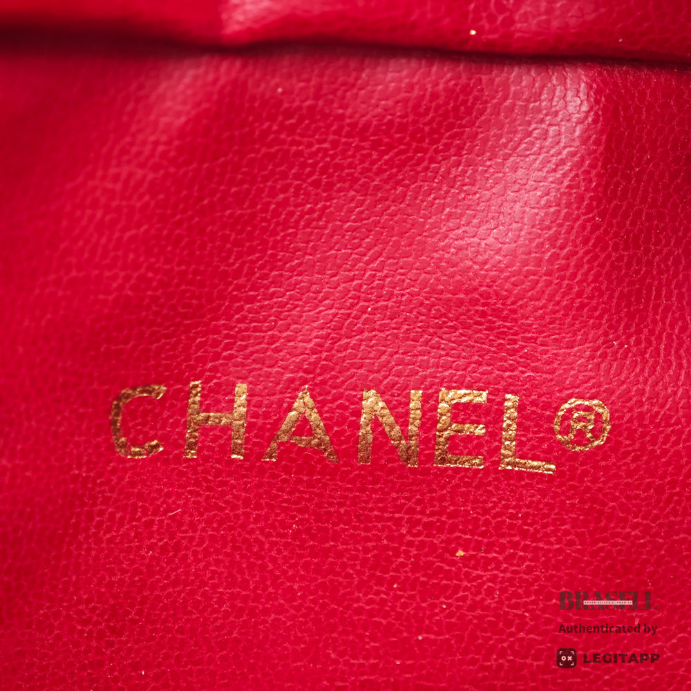CHANEL Matelasse Quilted Lambskin Leather Red Waist Bag 【ImportFeeFREE】