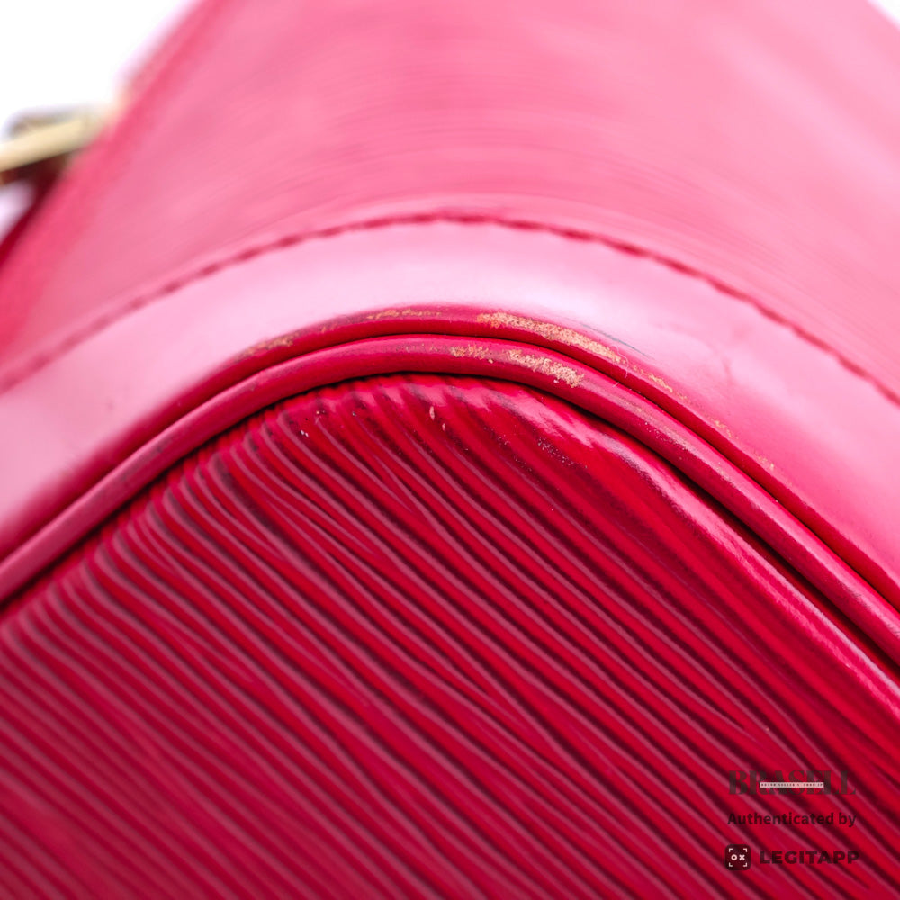 LOUIS VUITTON Alma Epi Leather Black Hand Bag M52147 【ImportFeeFREE】