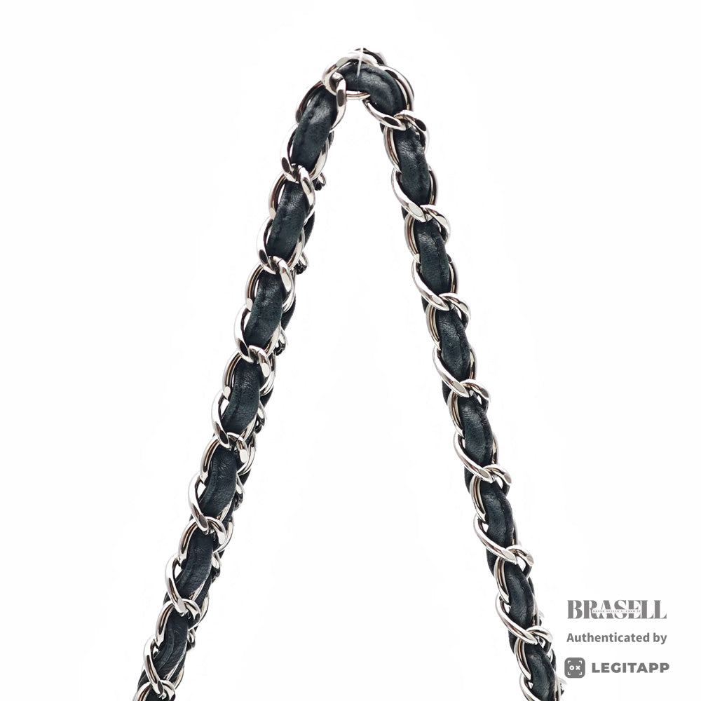 CHANEL 2.55 Matelasse Patent Leather Chain Shoulder Bag Black 【ImportFeeFREE】