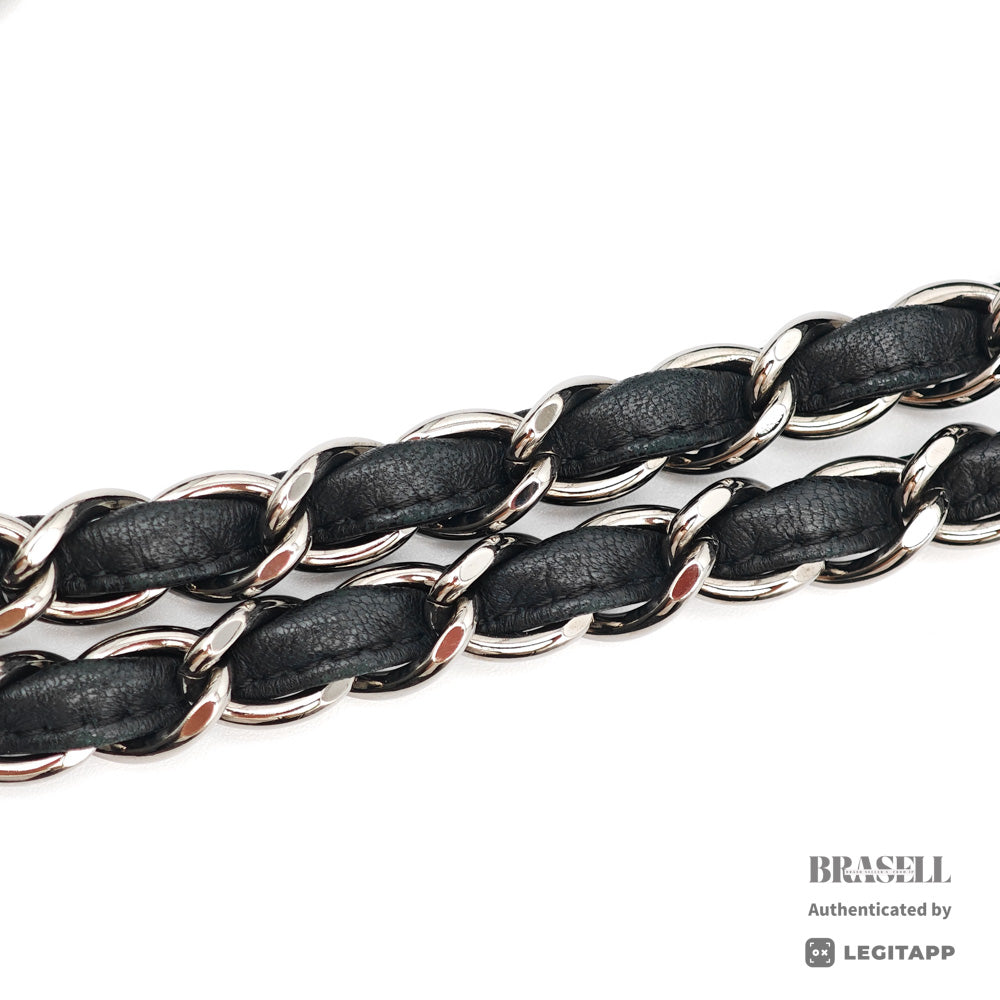 CHANEL 2.55 Matelasse Patent Leather Chain Shoulder Bag Black 【ImportFeeFREE】