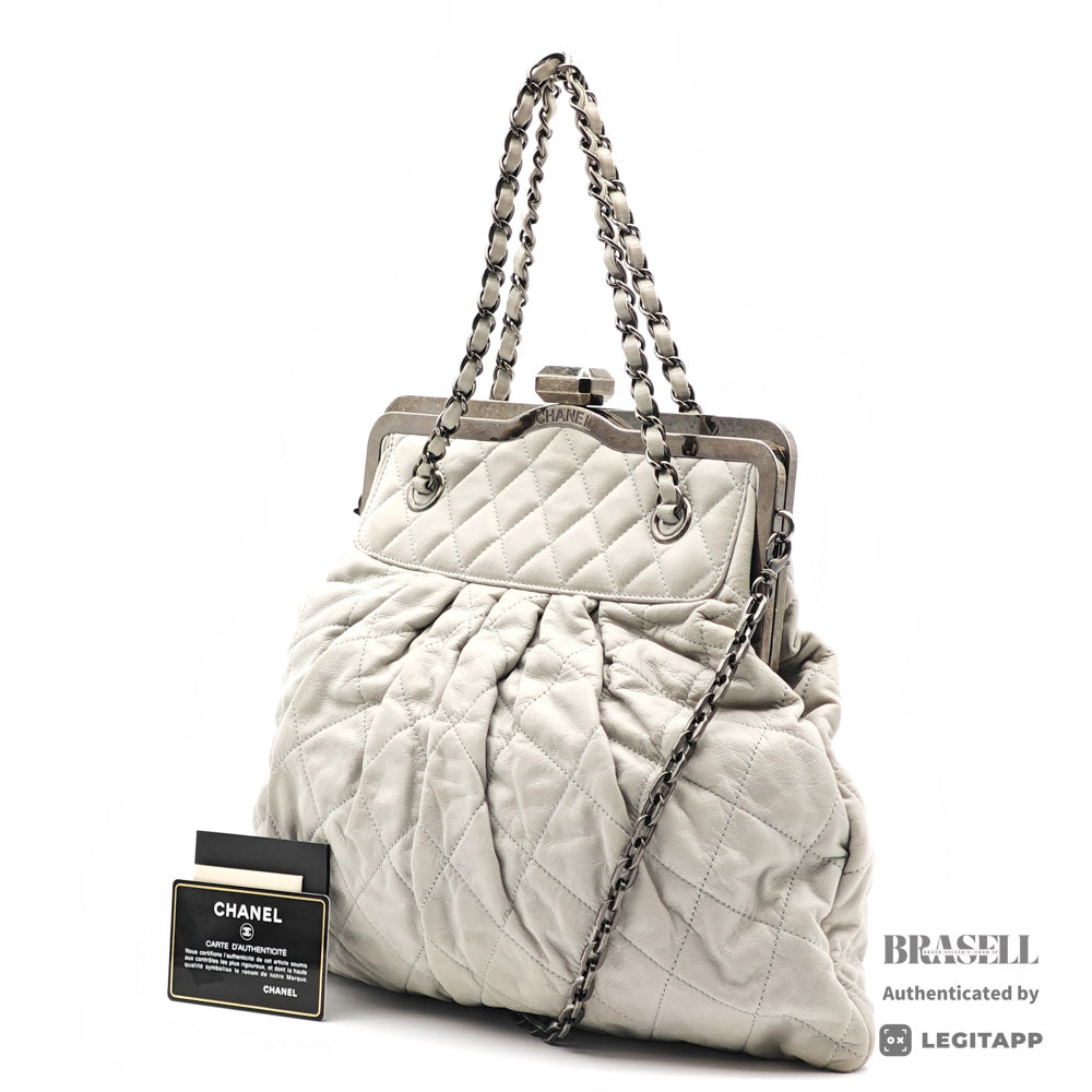 CHANEL Matelasse Kiss-Lock Chain Tote Bag Shoulder Strap【ImportFeeFREE】