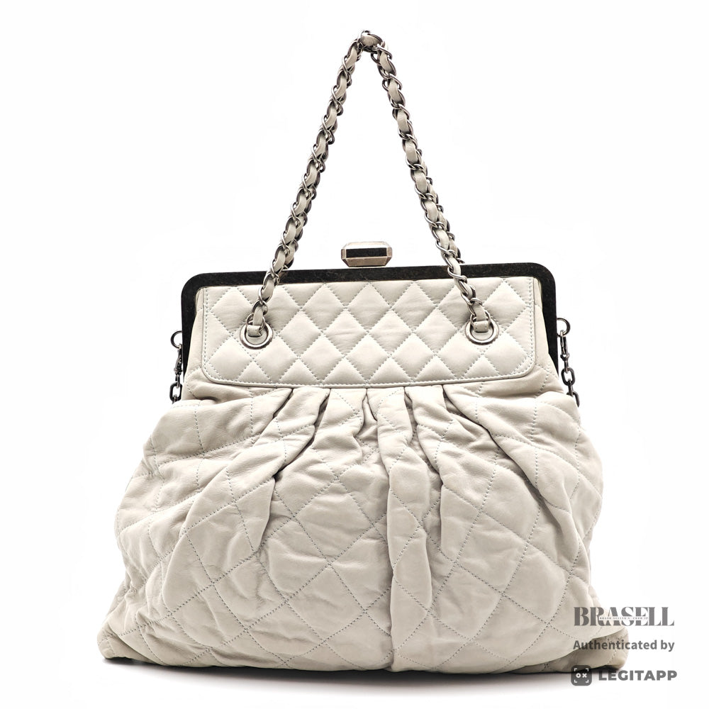 CHANEL Matelasse Kiss-Lock Chain Tote Bag Shoulder Strap【ImportFeeFREE】