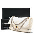 Chanel Perforated Leather ChainShoulder Bag White Women's 【ImportFeeFREE】