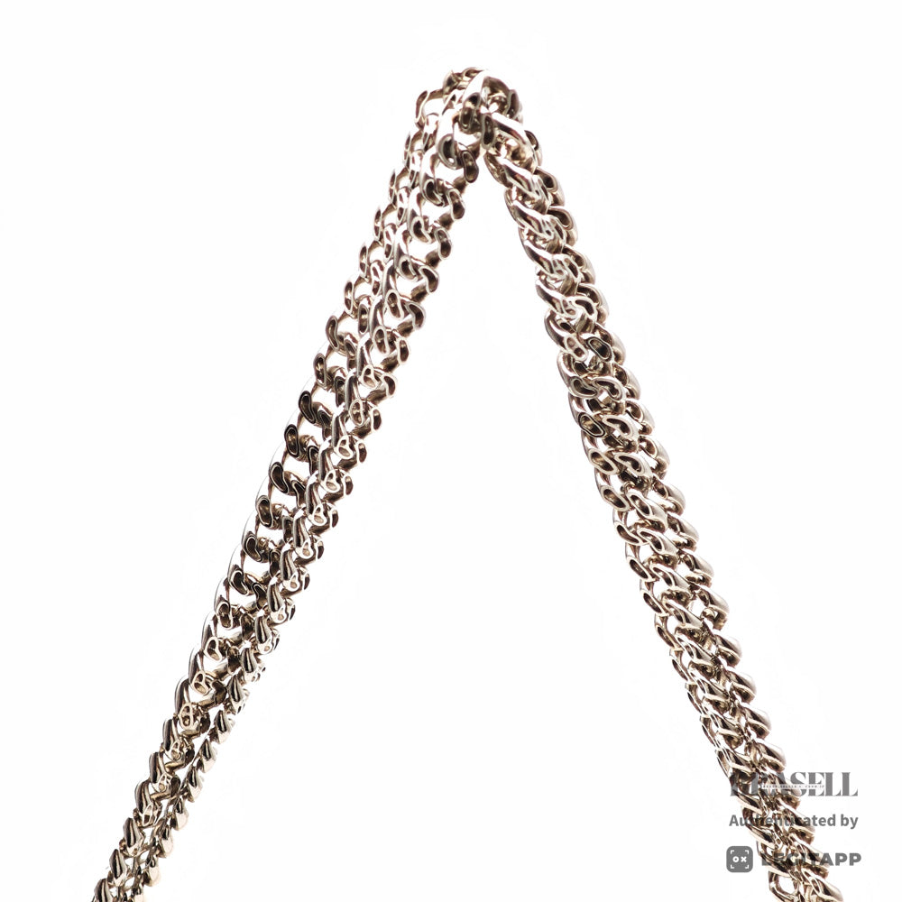 Chanel Perforated Leather ChainShoulder Bag White Women's 【ImportFeeFREE】