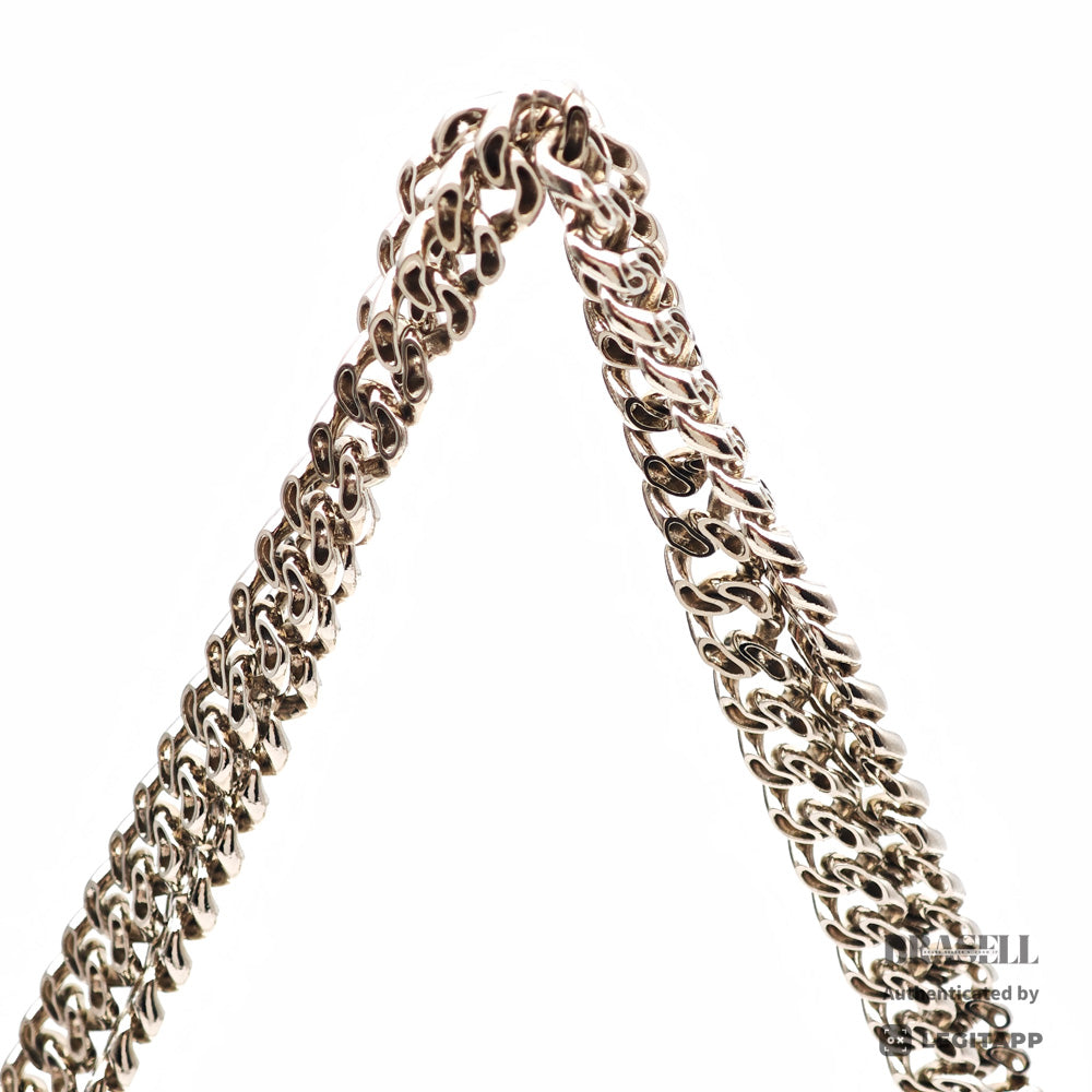 Chanel Perforated Leather ChainShoulder Bag White Women's 【ImportFeeFREE】