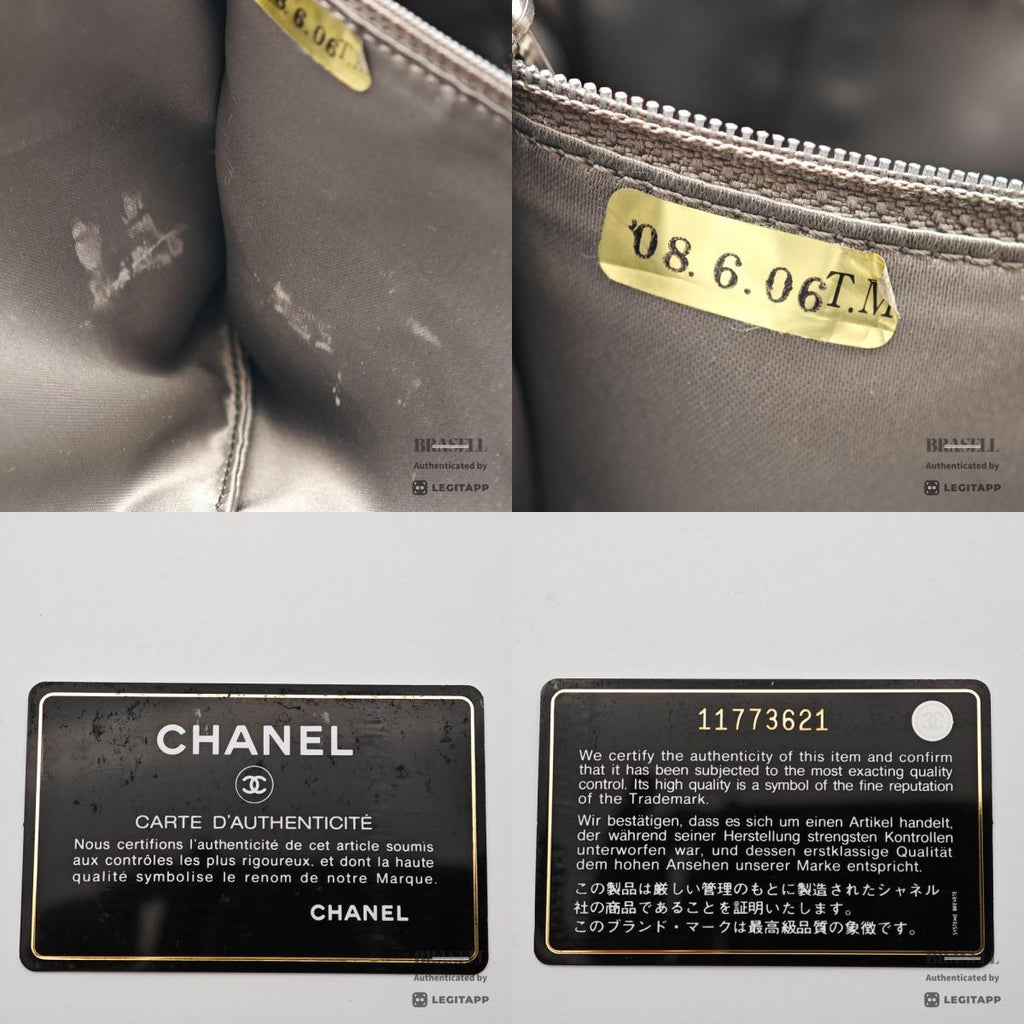Chanel Perforated Leather ChainShoulder Bag White Women's 【ImportFeeFREE】