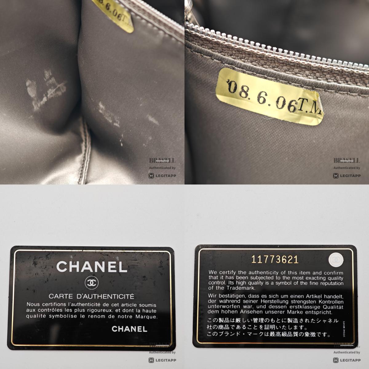Chanel Perforated Leather ChainShoulder Bag White Women's 【ImportFeeFREE】