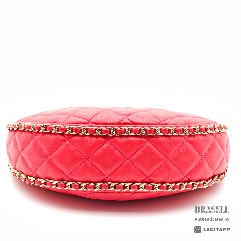 CHANEL Matelasse Pink Lambskin Chain Shoulder Bag【ImportFeeFREE】