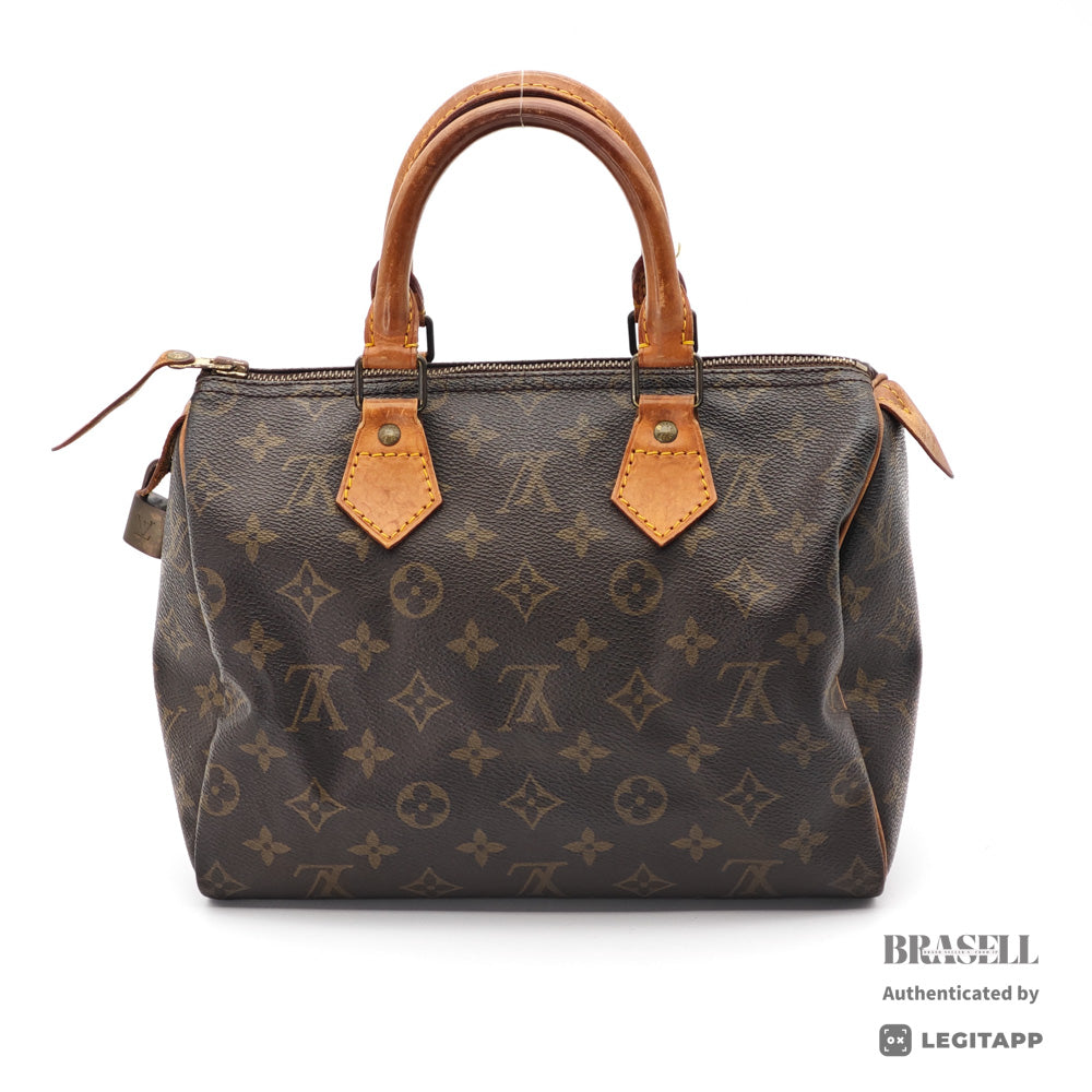 LOUIS VUITTON Speedy 25 Monogram Canvas Brown Hand Bag M41528 【ImportFeeFREE】