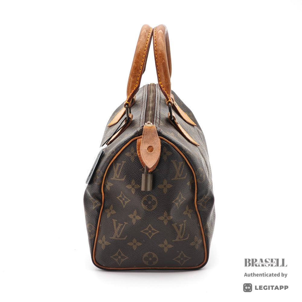 LOUIS VUITTON Speedy 25 Monogram Canvas Brown Hand Bag M41528 【ImportFeeFREE】