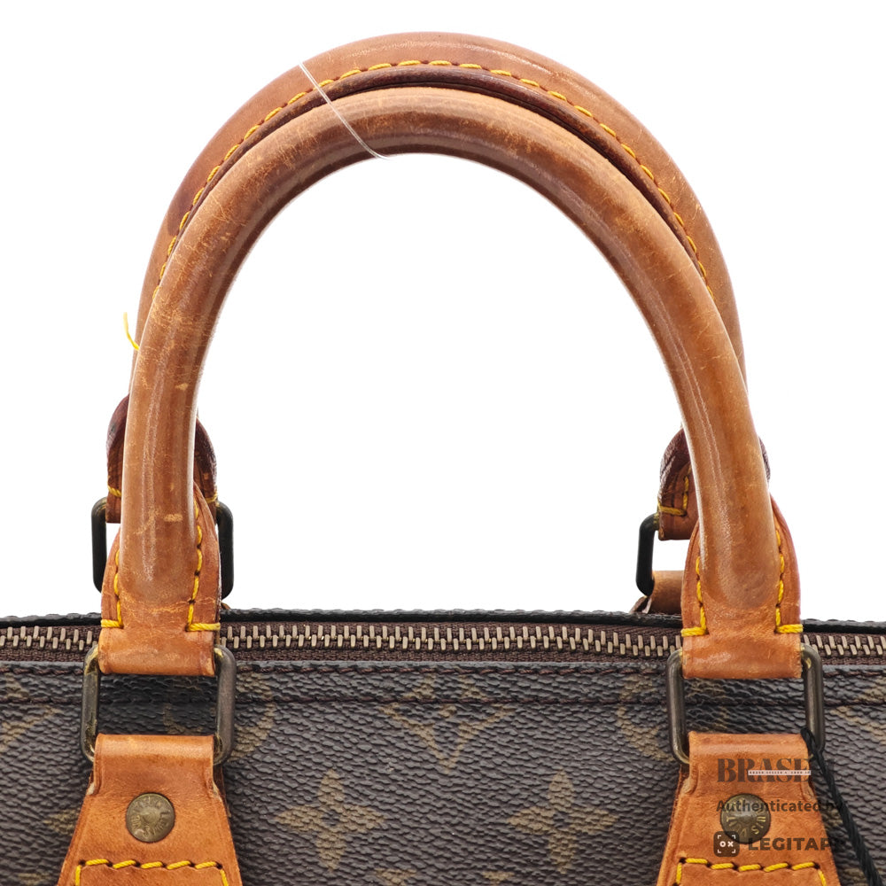 LOUIS VUITTON Speedy 25 Monogram Canvas Brown Hand Bag M41528 【ImportFeeFREE】