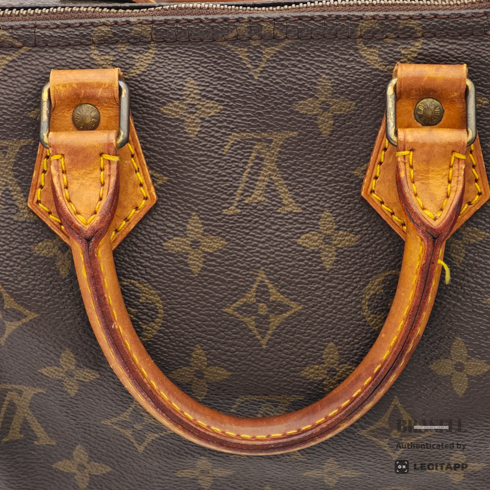 LOUIS VUITTON Speedy 25 Monogram Canvas Brown Hand Bag M41528 【ImportFeeFREE】