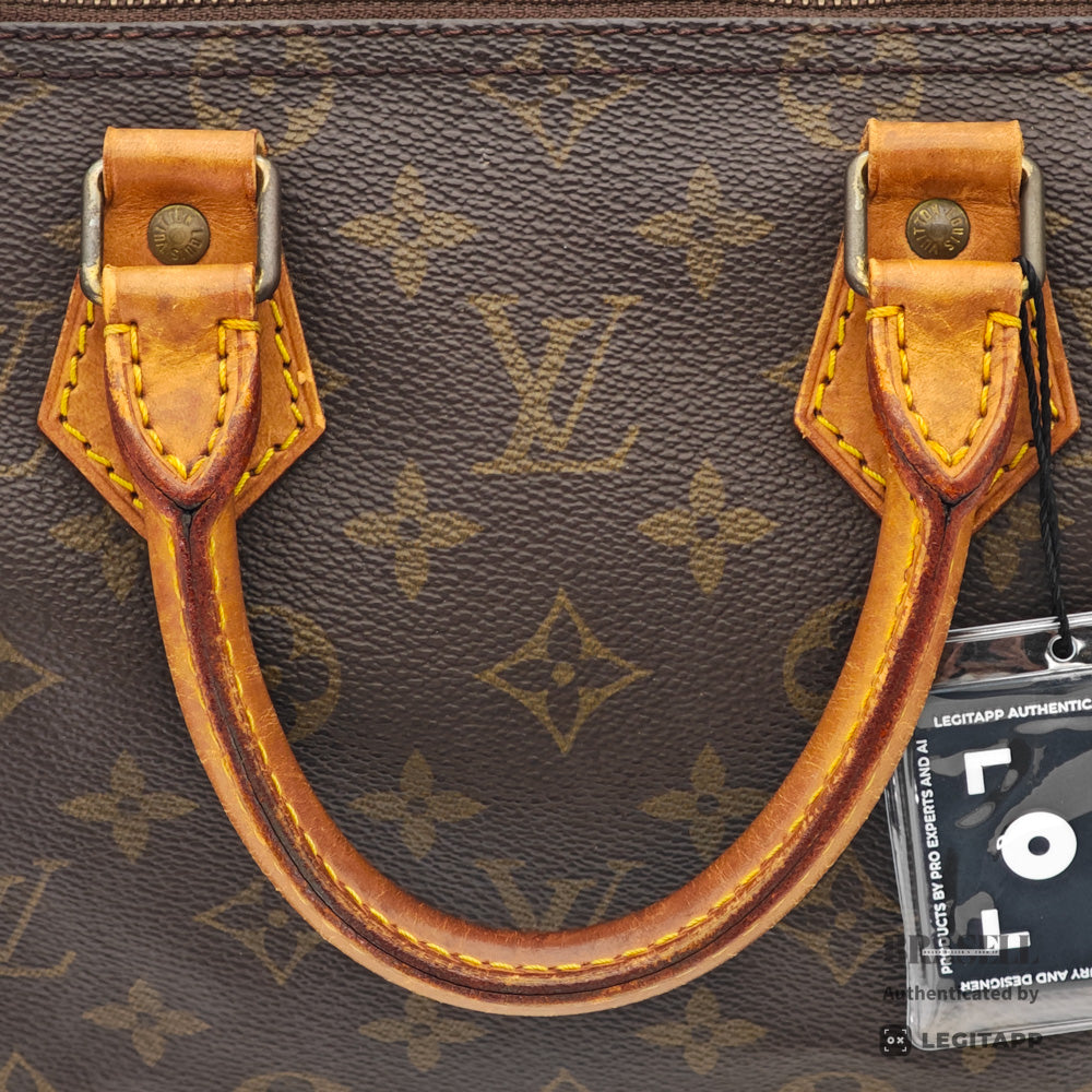 LOUIS VUITTON Speedy 25 Monogram Canvas Brown Hand Bag M41528 【ImportFeeFREE】