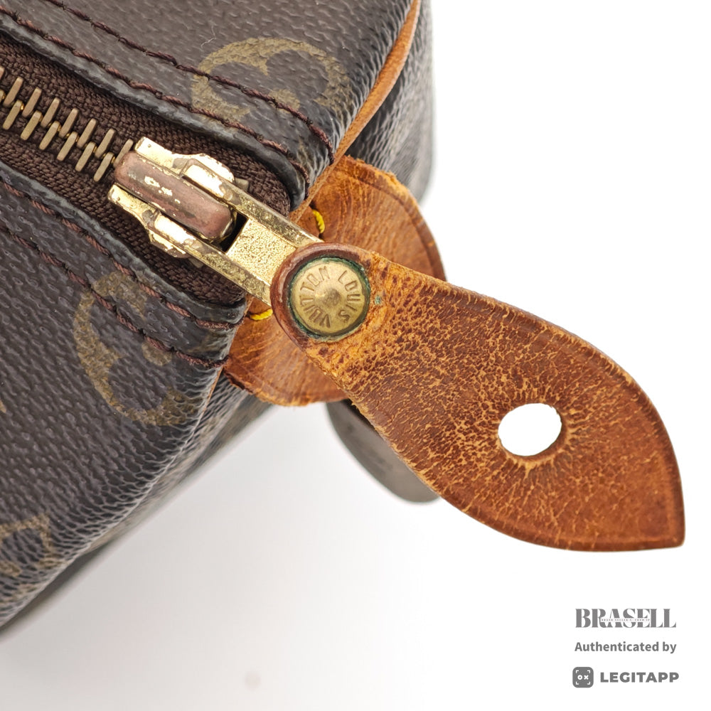 LOUIS VUITTON Speedy 25 Monogram Canvas Brown Hand Bag M41528 【ImportFeeFREE】