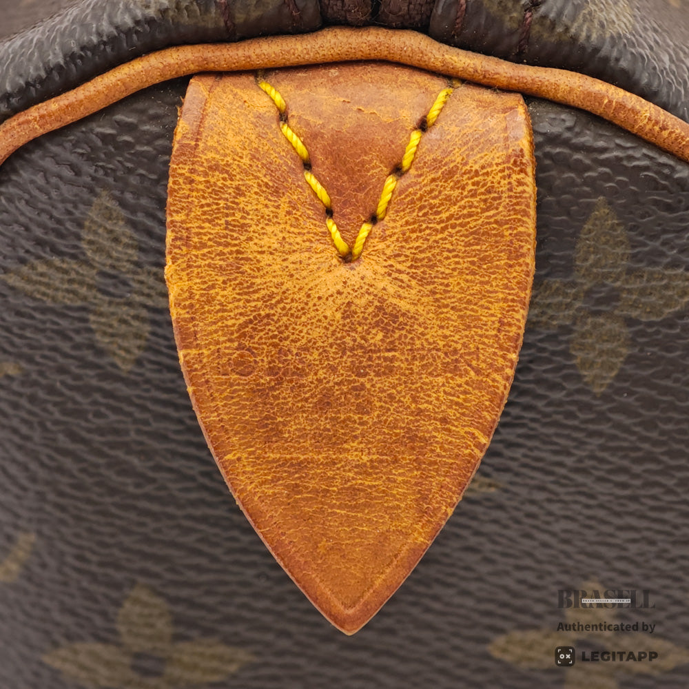 LOUIS VUITTON Speedy 25 Monogram Canvas Brown Hand Bag M41528 【ImportFeeFREE】