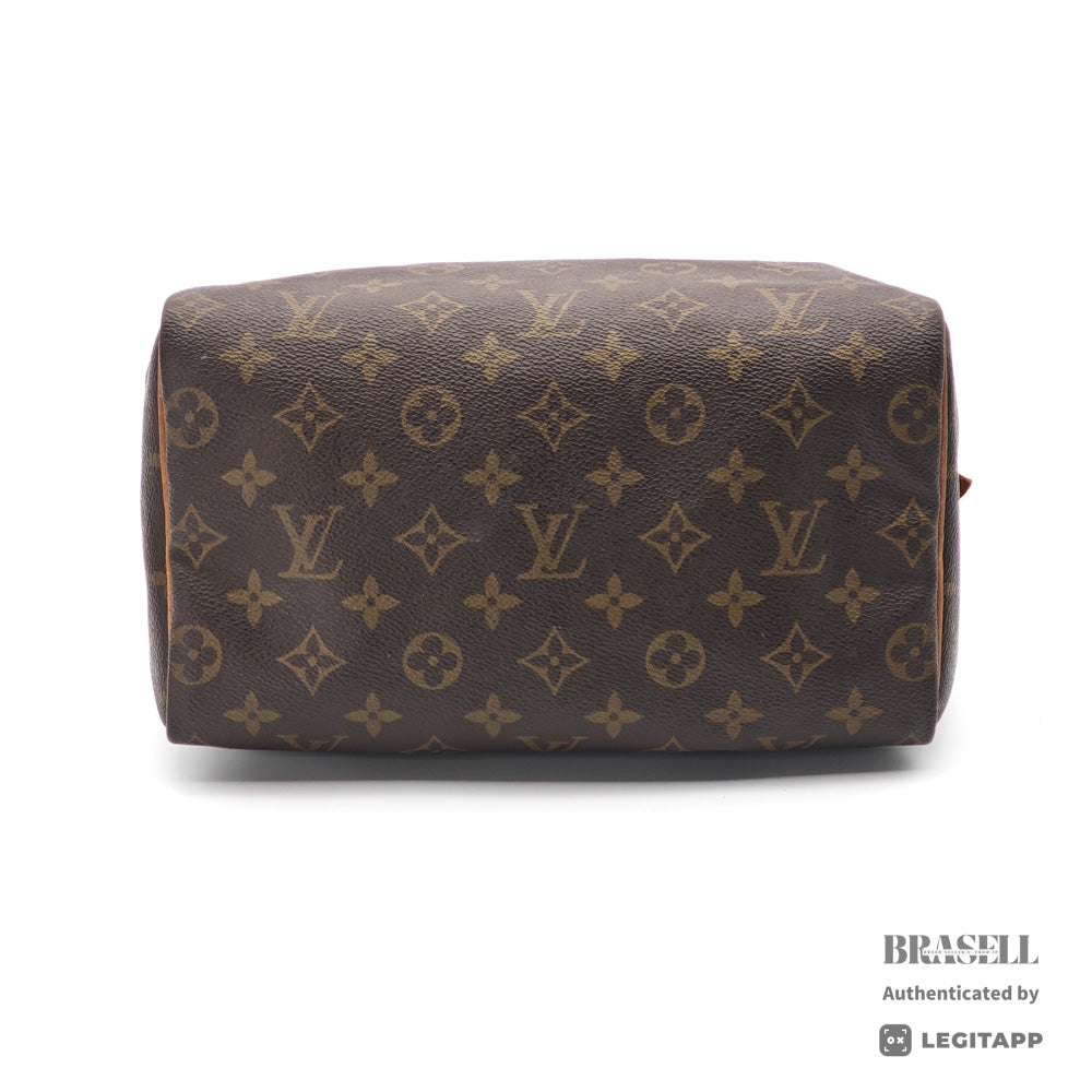 LOUIS VUITTON Speedy 25 Monogram Canvas Brown Hand Bag M41528 【ImportFeeFREE】