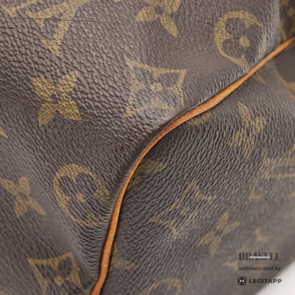 LOUIS VUITTON Speedy 25 Monogram Canvas Brown Hand Bag M41528 【ImportFeeFREE】