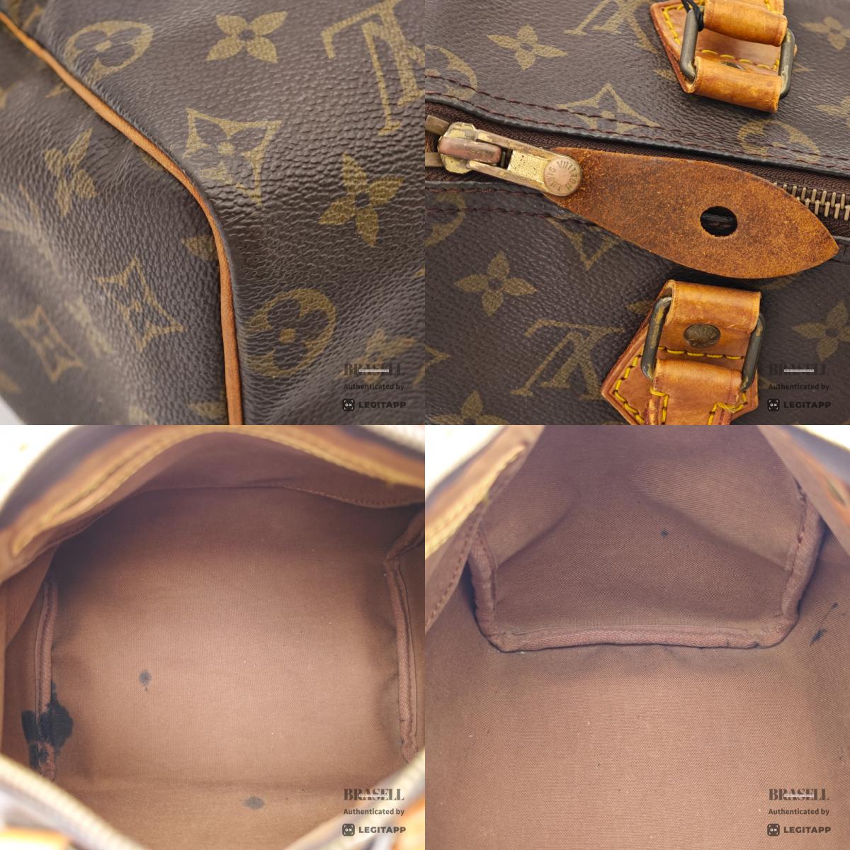 LOUIS VUITTON Speedy 25 Monogram Canvas Brown Hand Bag M41528 【ImportFeeFREE】